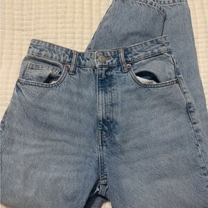 Zara Light Blue High Rise Jeans